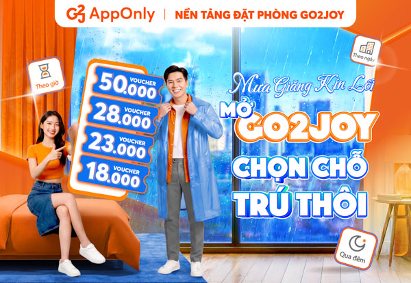 Ưu đãi đặt phòng tháng 6 trên Go2Joy với voucher giảm giá hấp dẫn