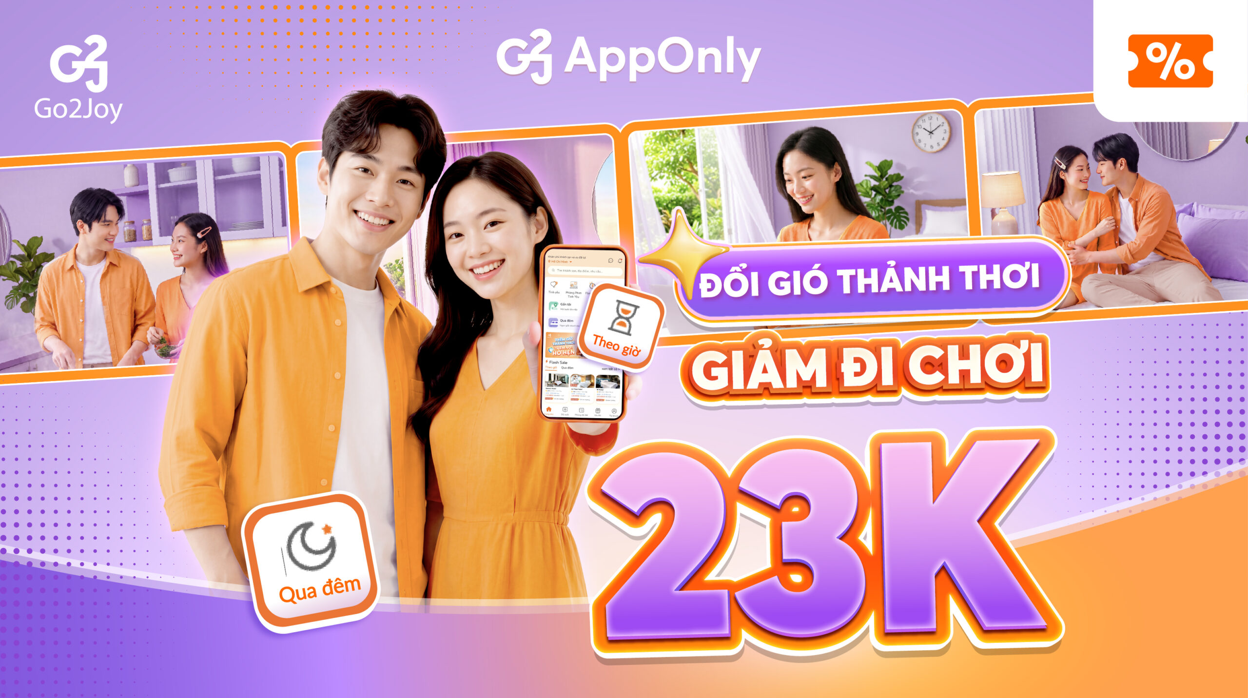 Deal 23K cho đêm lưu trú cuối tuần trên Go2Joy tháng 9