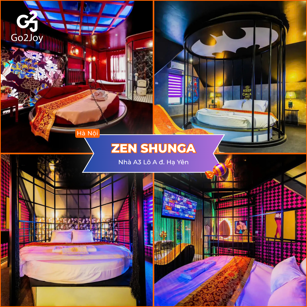 Zen Shunga với phòng concept rực rỡ cho buổi hẹn Halloween tại Hà Nội