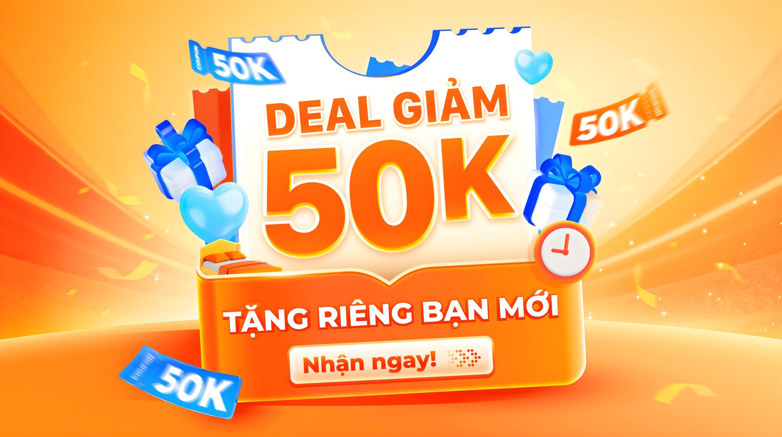 Đặt phòng lần đầu trên Go2Joy nhận ngay mã giảm 50K