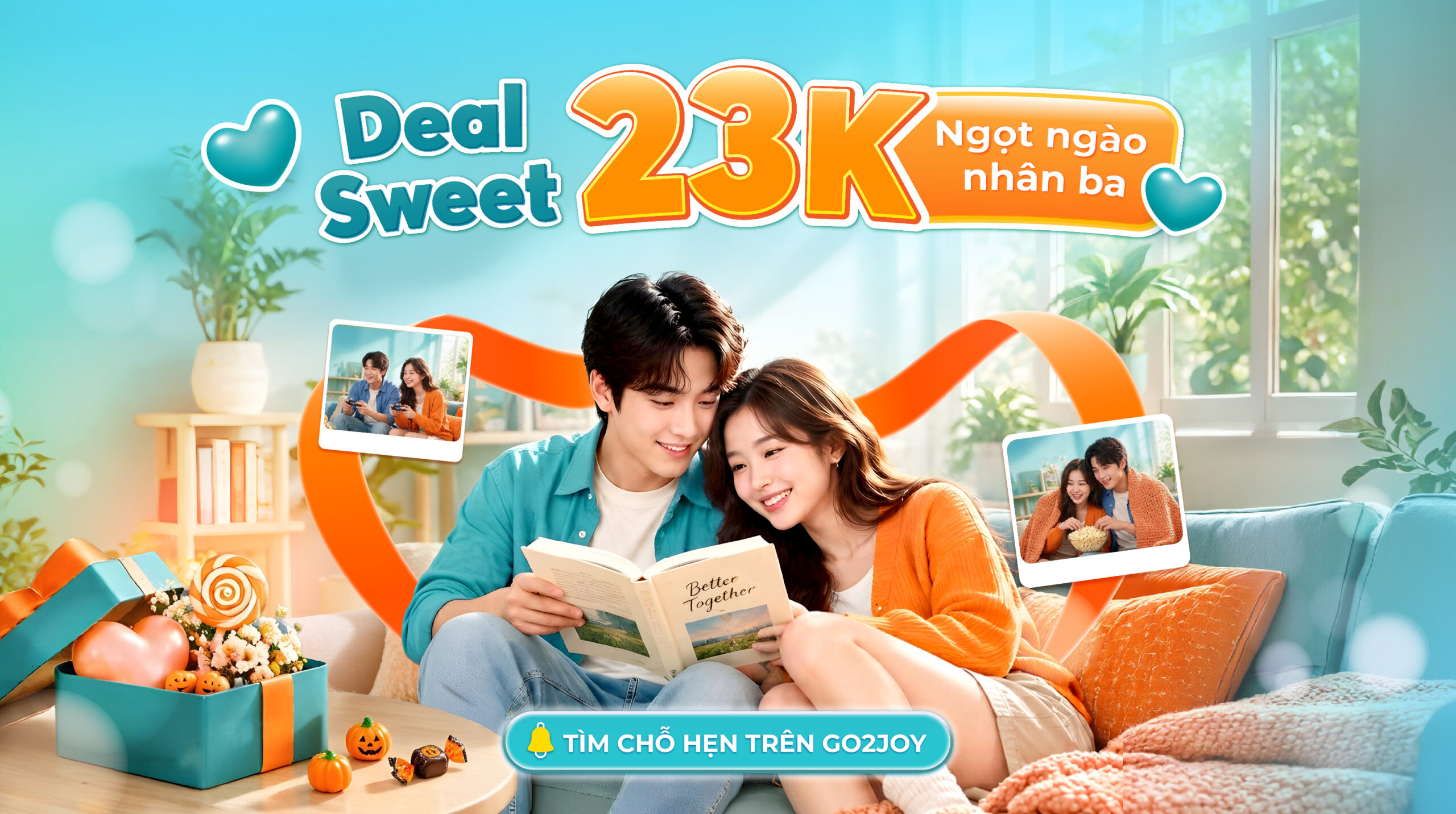 Deal Sweet 23K cho buổi hẹn ngọt ngào tháng 10 trên Go2Joy
